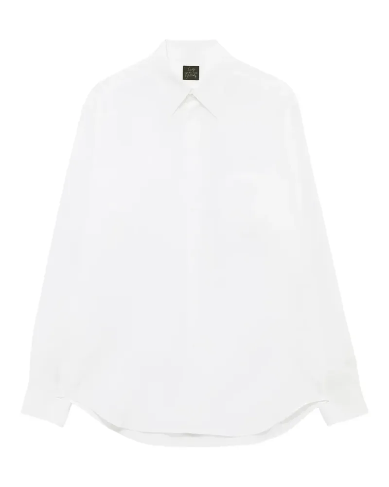 Yohji Yamamoto long-sleeve shirt - Weiß Weiß
