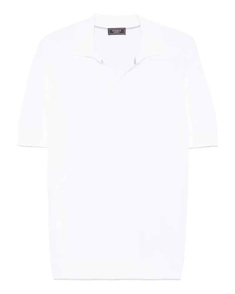 Peserico Hemd mit Poloshirtkragen - Weiß Weiß