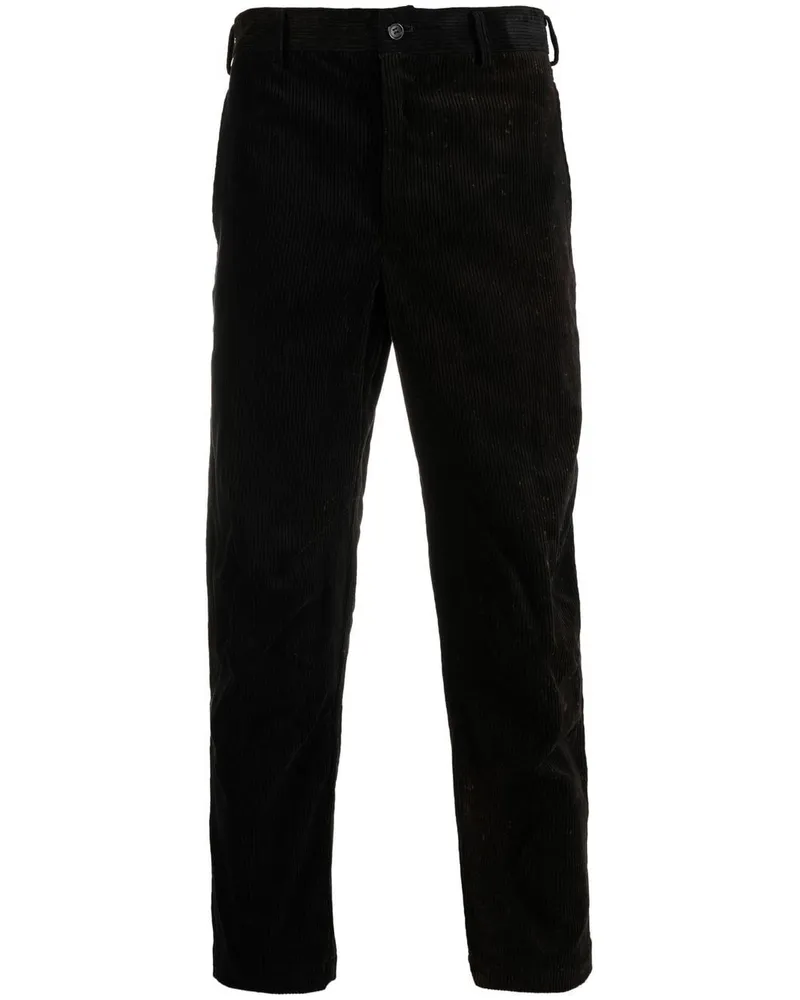 Comme des Garçons Cropped-Hose aus Cord - Schwarz Schwarz
