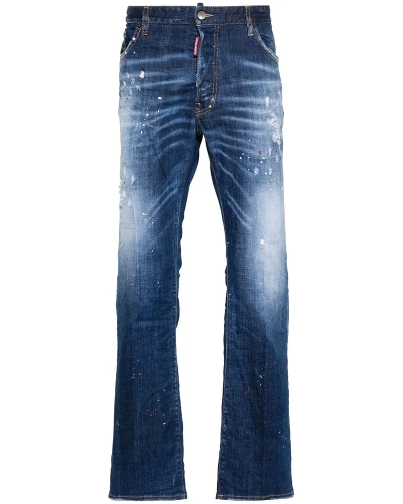 Dsquared2 Plantation Slim-Fit-Jeans Blau