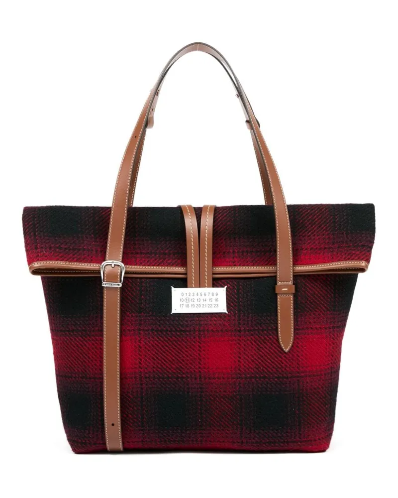 Maison Margiela Mittelgroße Paper Schultertasche - Rot Rot
