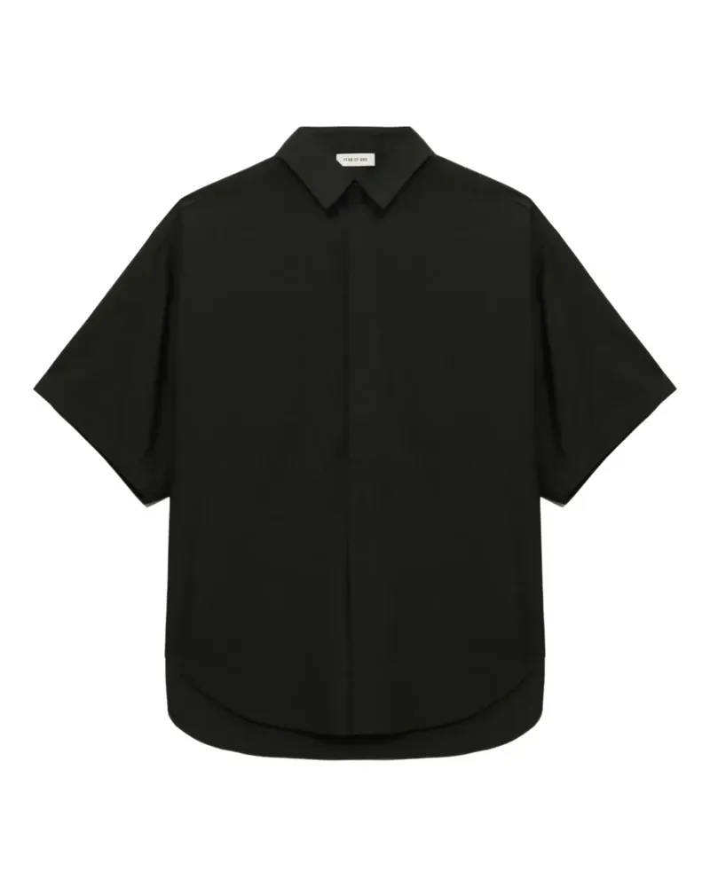 Fear of God Kurzärmeliges Oxford-Hemd - Schwarz Schwarz
