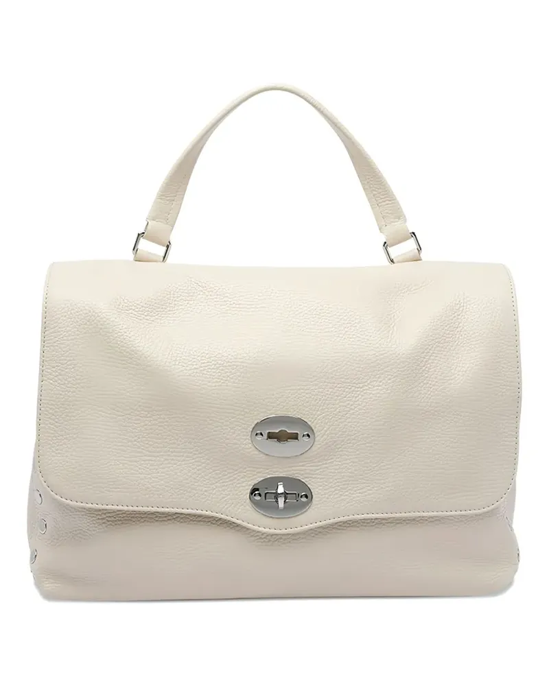 Zanellato Postina® Tote Bag mit doppeltem Verschluss - Nude Nude