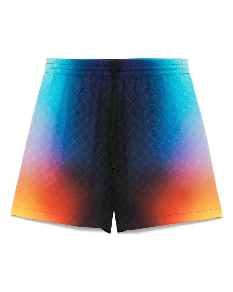 Casablanca Paris Shorts aus Seide mit Farbverlauf - Blau Blau
