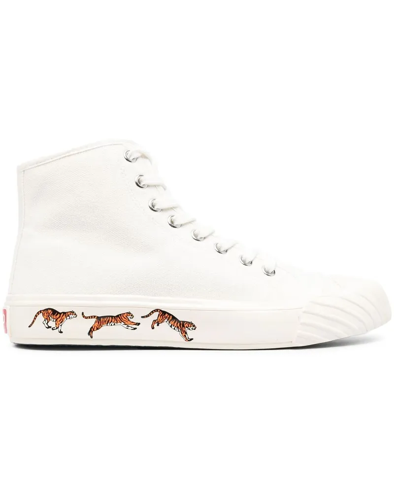 Kenzo Sneakers mit Print - Weiß Weiß