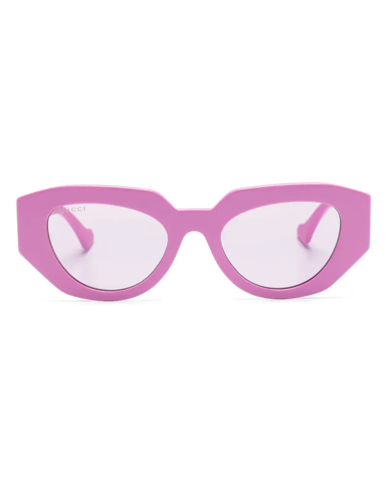 Gucci Sonnenbrille mit ovalem Gestell - Rosa Rosa