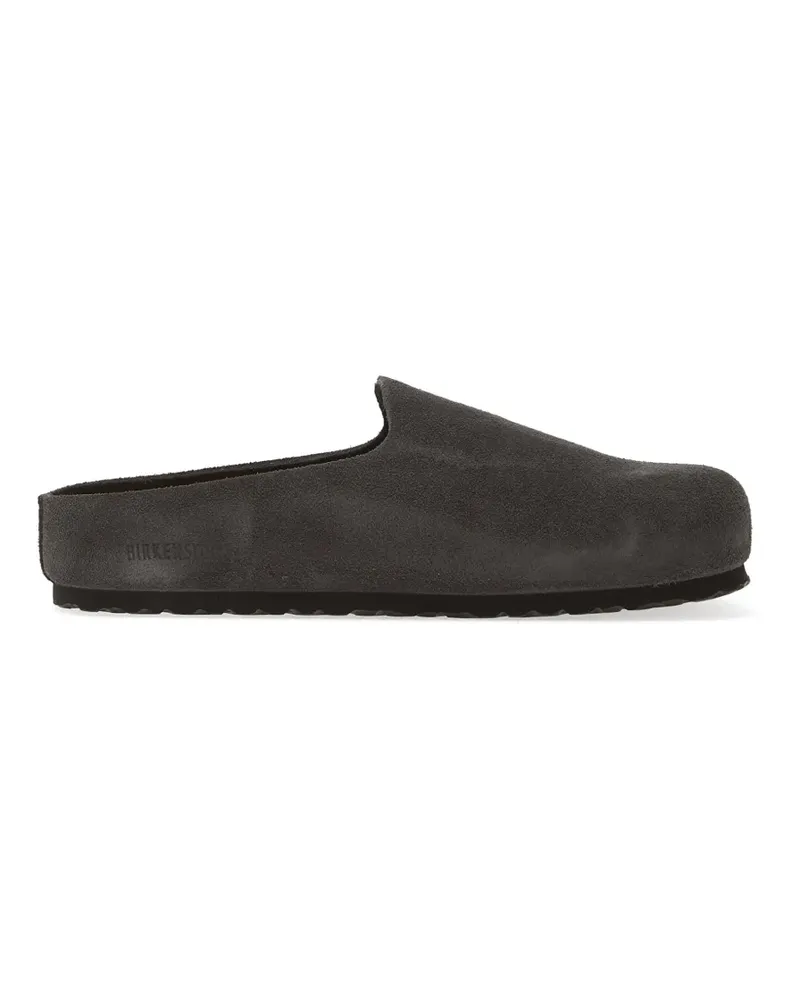 Birkenstock Amsterdam Wrapped suede slip-on mules - Grau Grau