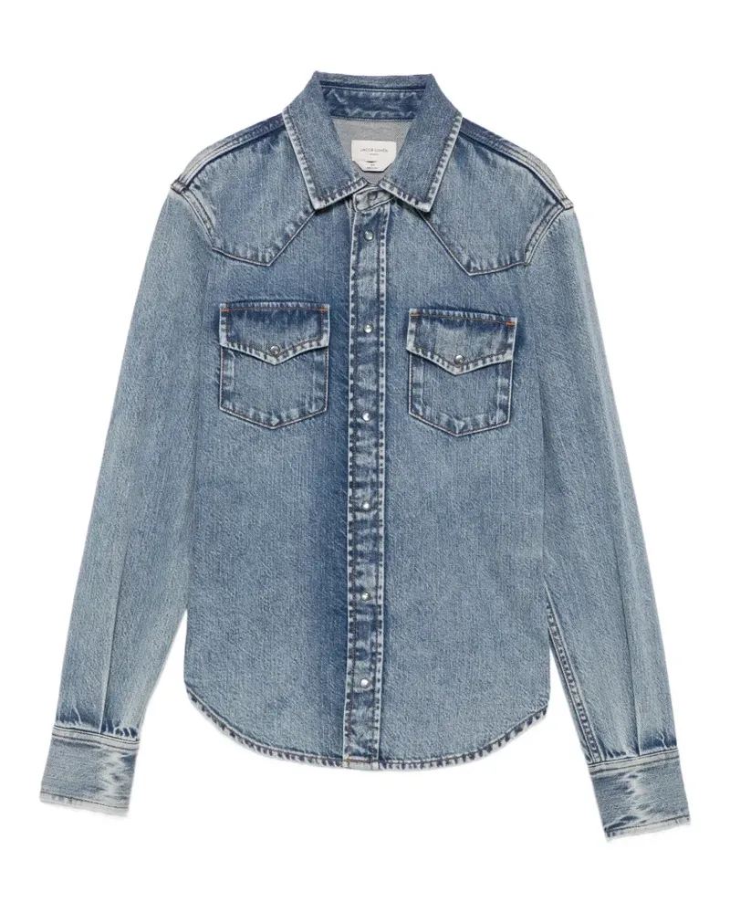 Jacob Cohën Jeanshemd im Western-Look - Blau Blau