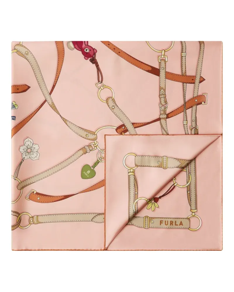 Furla Tortona Carré scarf - Rosa Rosa