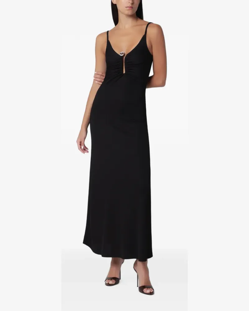Christopher Esber Droplet Camisole-Maxikleid mit Kristallverschluss - Schwarz Schwarz
