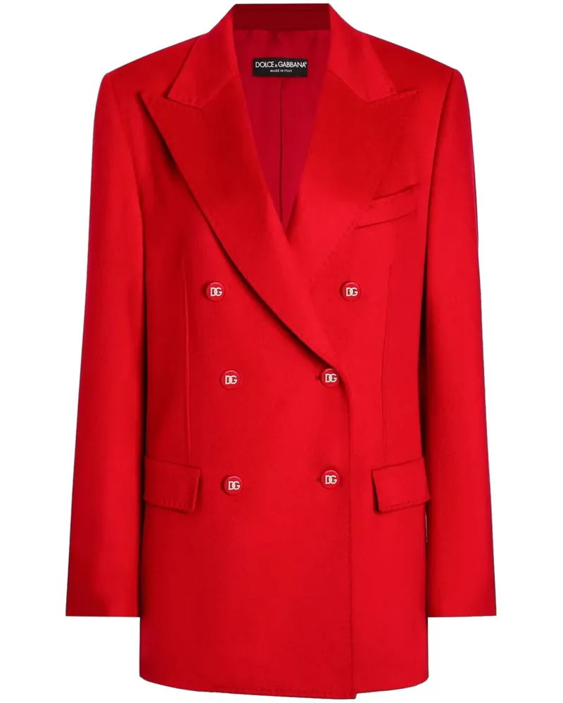 Dolce & Gabbana Doppelreihiger Blazer - Rot Rot