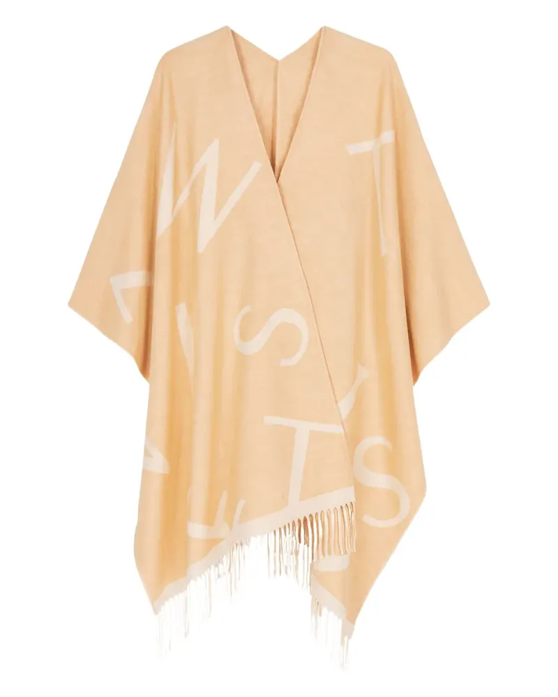 Twin-Set Cape mit Fransen - Orange Orange