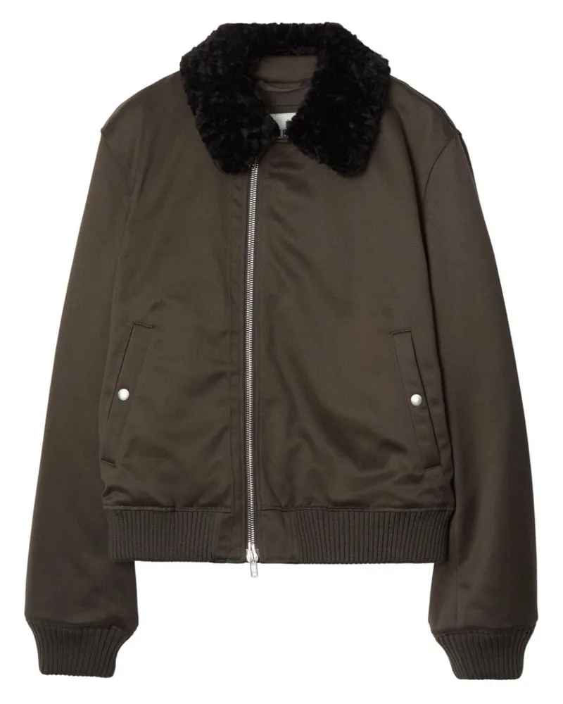 Burberry Bomberjacke mit Shearling-Kragen - Braun Braun