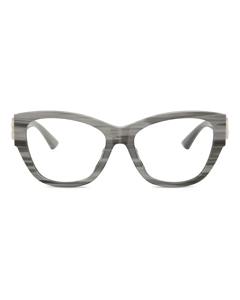 Jimmy Choo Brille im Cat-Eye-Design - Schwarz Schwarz