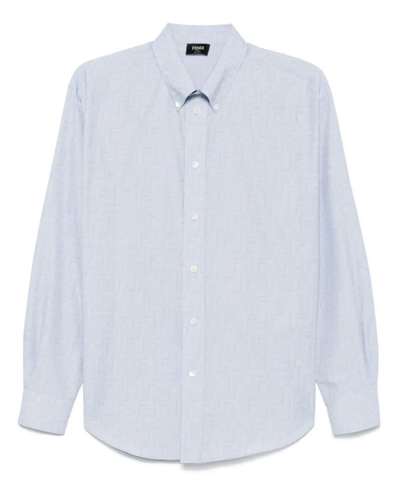 Fendi Klassisches Hemd - Blau Blau