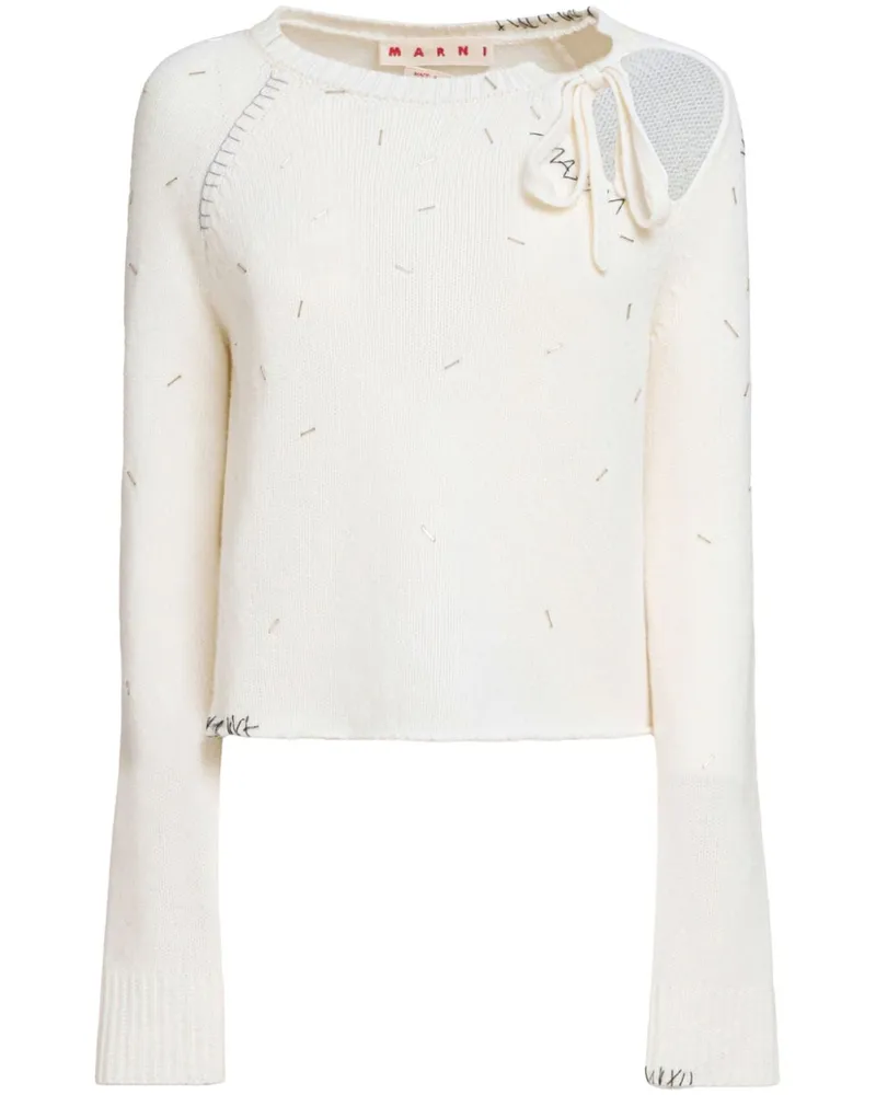Marni Pullover mit Perlen - Nude Nude