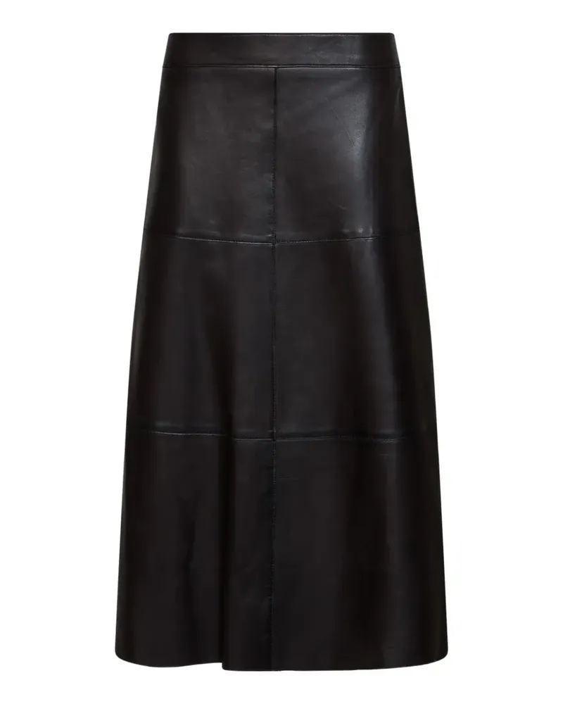 P.A.R.O.S.H. P.A.R.O H. panelled leather skirt - Schwarz Schwarz