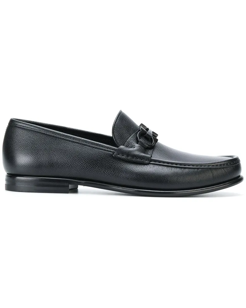 Ferragamo Gancini' Loafer - Schwarz Schwarz