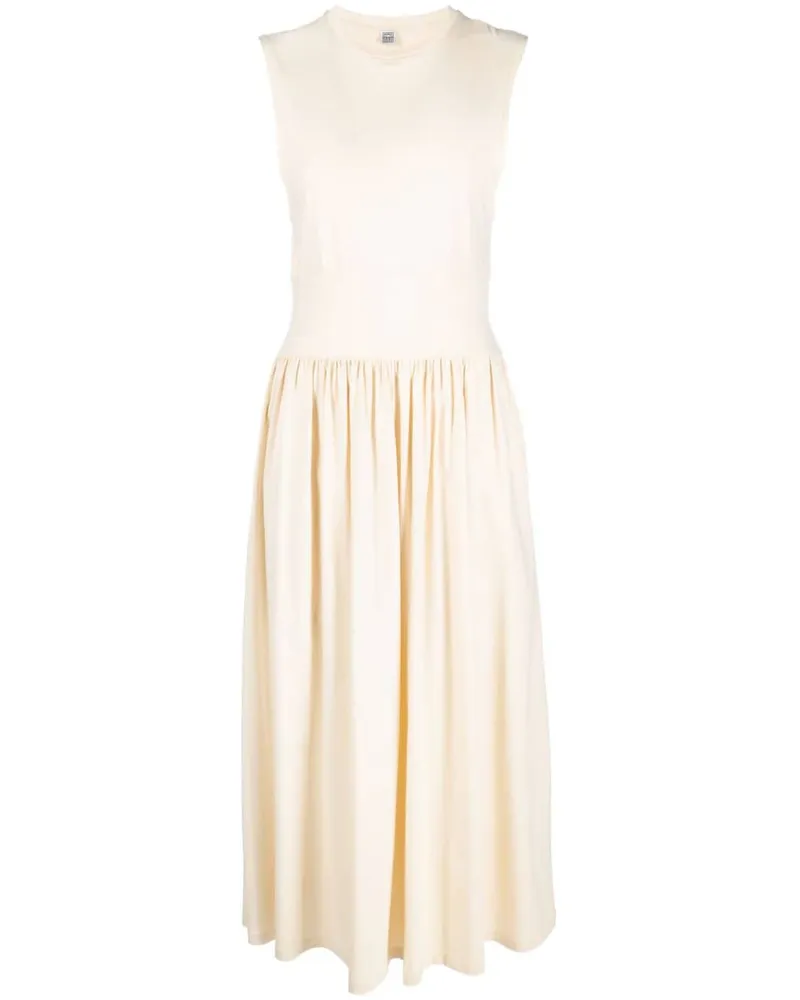 Totême Ausgestelltes Midikleid - Gelb Gelb