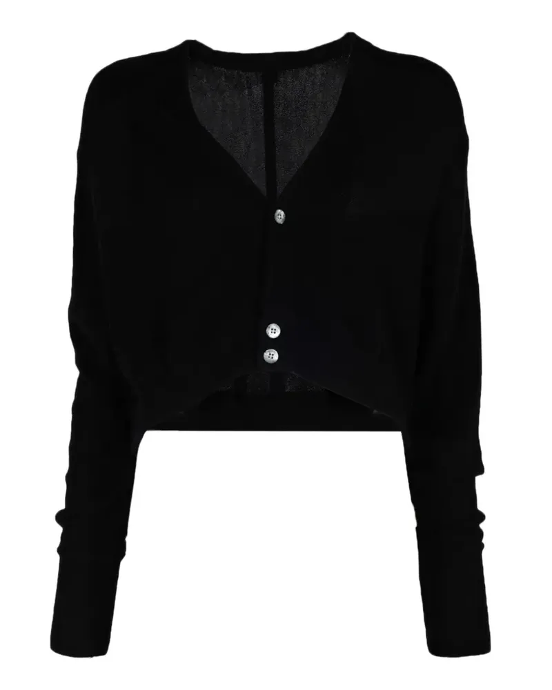 R13 cropped cardigan - Schwarz Schwarz