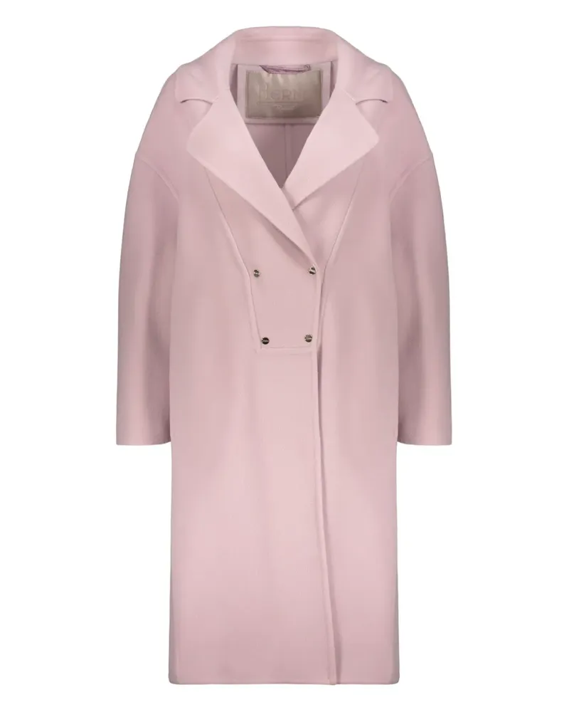 Herno double-breasted long coat - Rosa Rosa