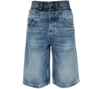 Jeans-Shorts mit Strassverzierung
