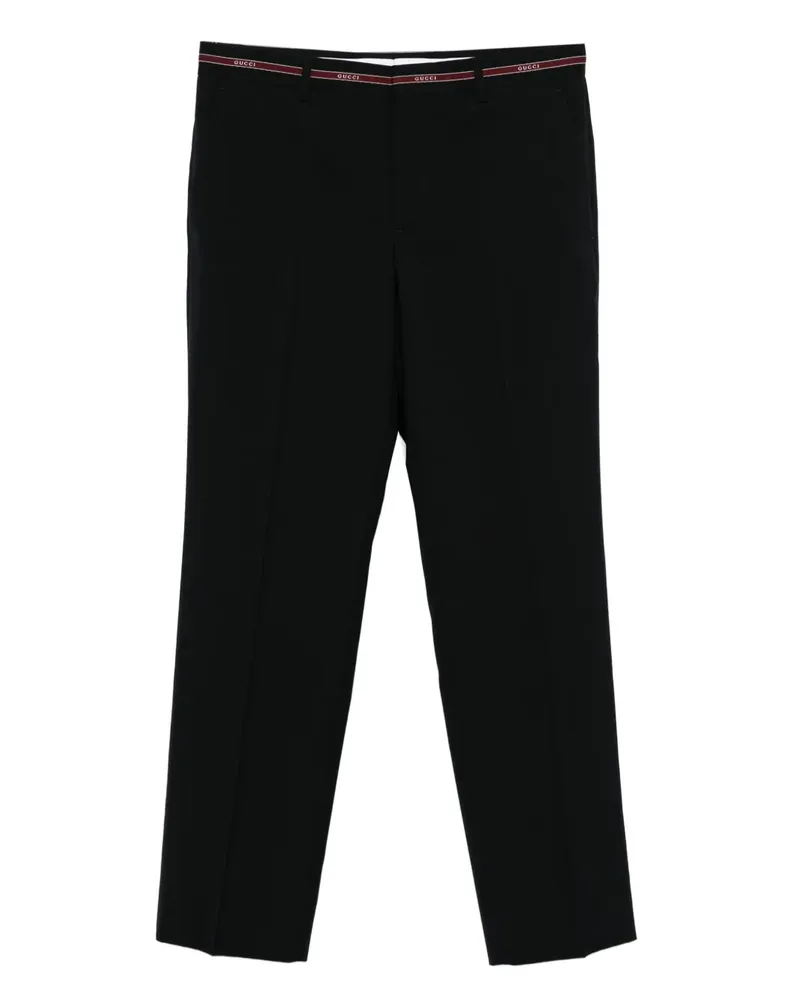 Gucci Hose mit Logo-Bund - Blau Blau