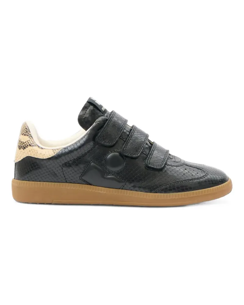 Isabel Marant Beth python-embossed sneakers - Schwarz Schwarz