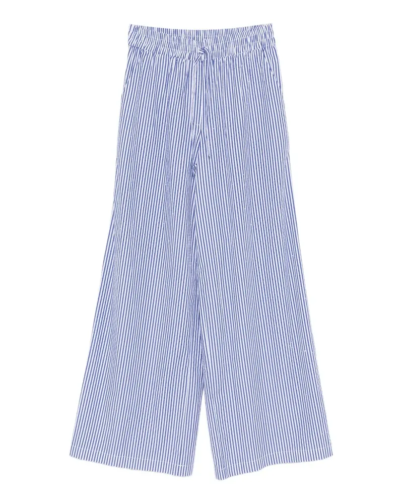 P.A.R.O.S.H. P.A.R.O H. striped drawstring trousers - Weiß Weiß