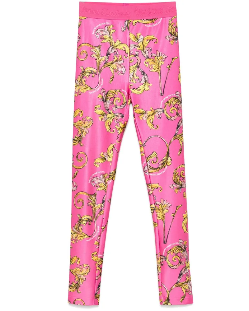 Versace Jeans Leggings mit "Barocco"-Print - Rosa Rosa