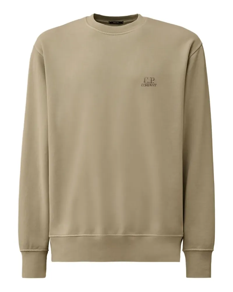C.P. Company Sweatshirt mit Logo-Stickerei - Nude Nude