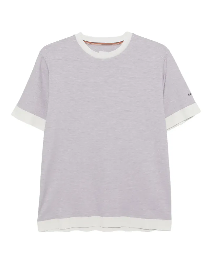 Paul Smith embroidered-logo T-shirt - Violett Violett