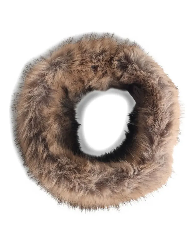 STAND faux fur zephyra band - Nude Nude