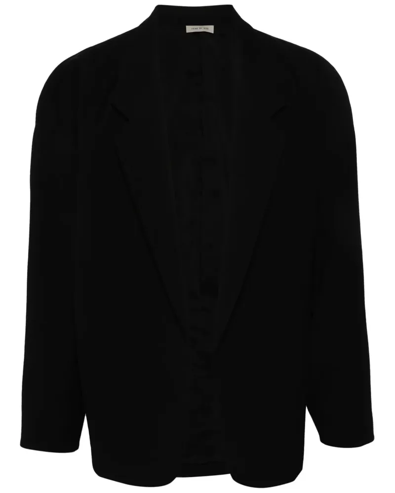 Fear of God Offenes Sakko - Schwarz Schwarz