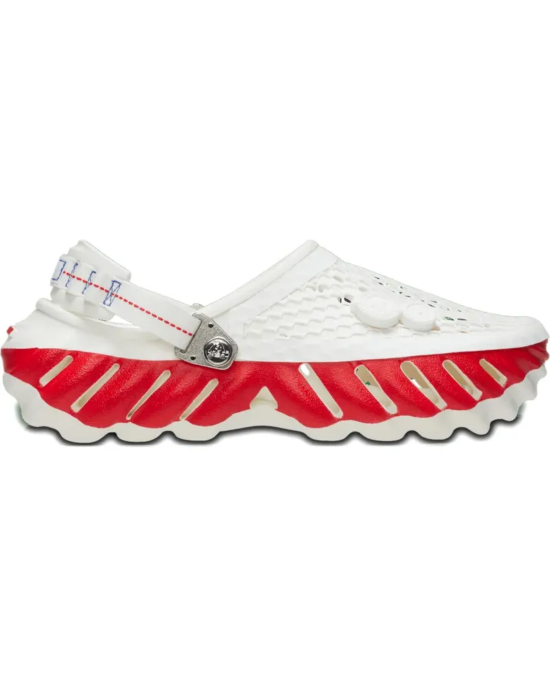 Crocs Echo Clog "Kanghyuk - White/Red" sandals - Weiß Weiß