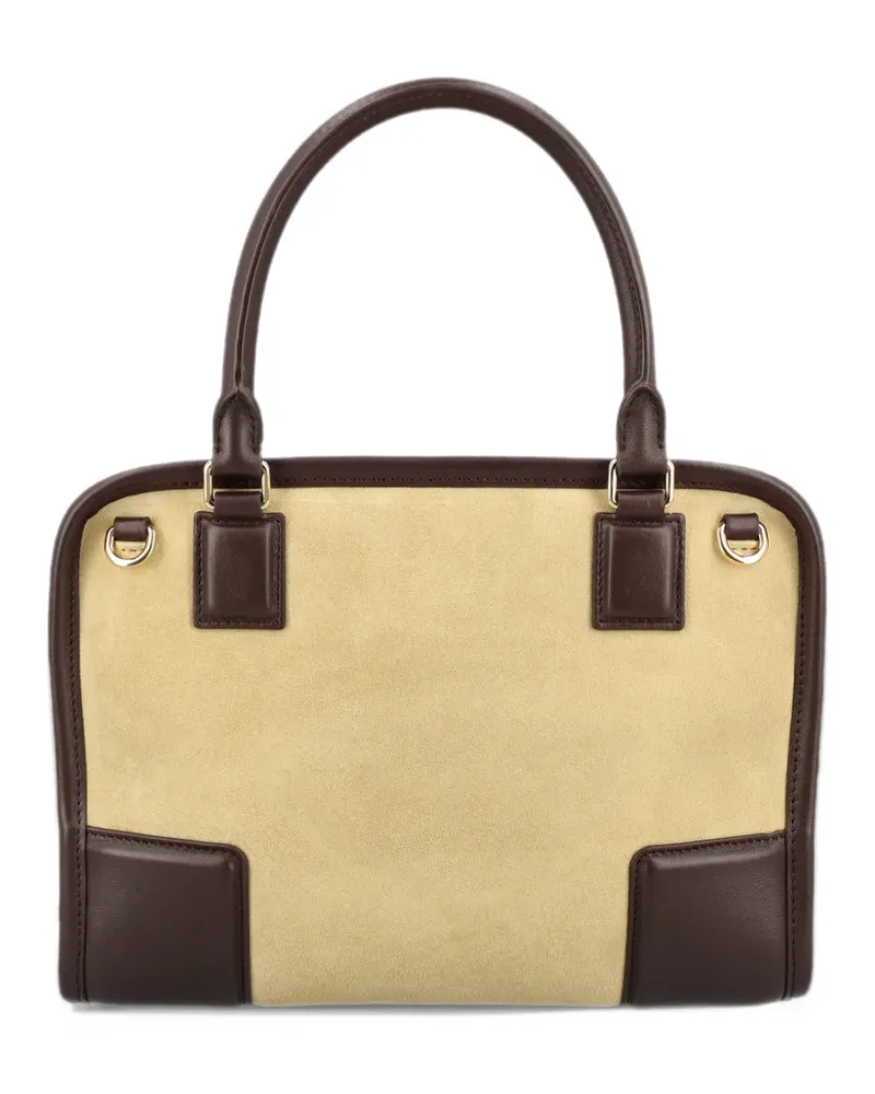Loewe small Amazona 180 bag in suede - Nude Nude