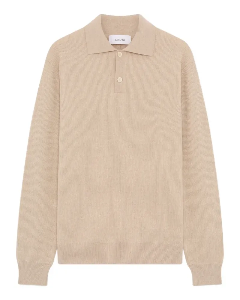 LARDINI knitted polo shirt - Nude Nude