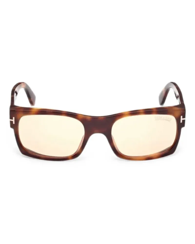 Tom Ford Juan Sonnenbrille mit eckigem Gestell - Braun Braun