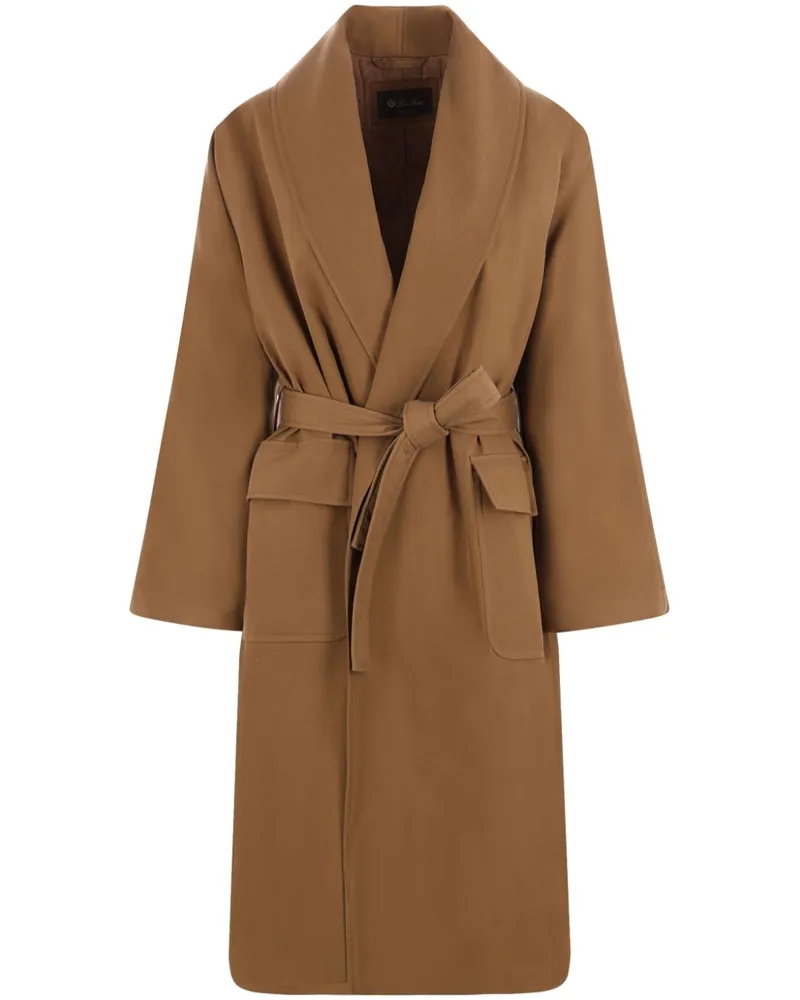 Loro Piana Doppelreihiger Trenchcoat - Braun Braun