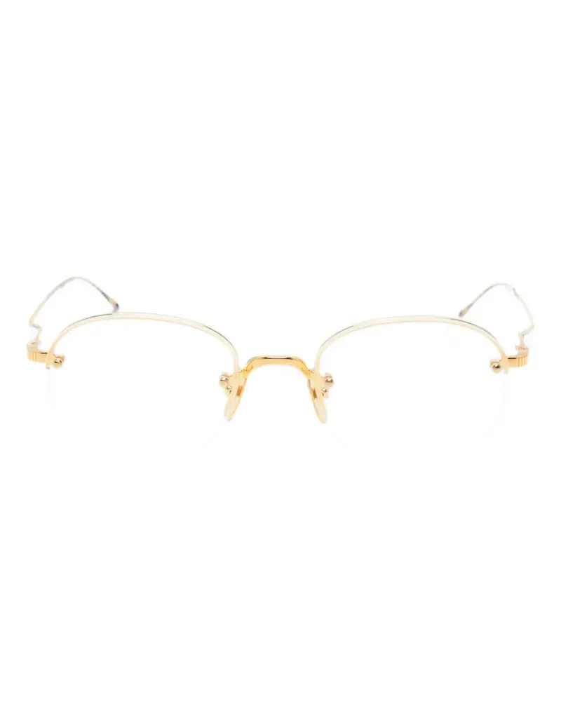 Thom Browne Brille mit rundem Gestell - Gold Gold