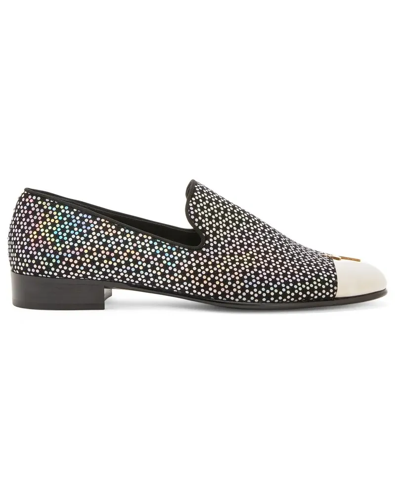 Giuseppe Zanotti Joaquin Loafer mit Polka Dots - Schwarz Schwarz