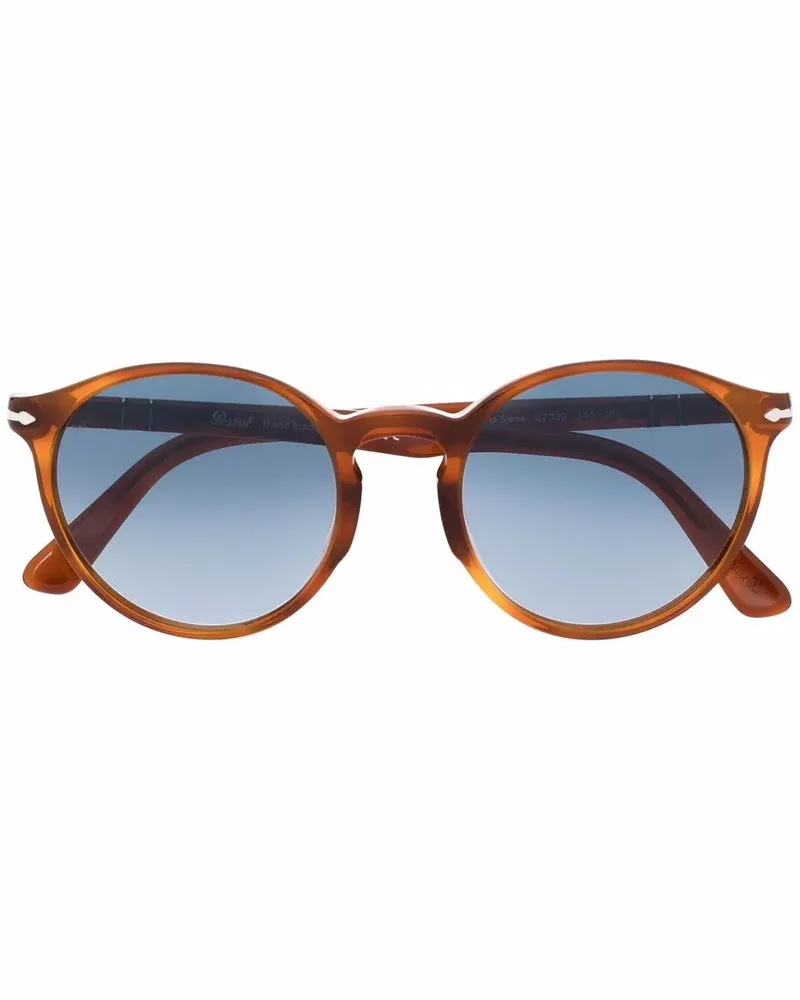 Persol Sonnenbrille mit rundem Gestell - Braun Braun