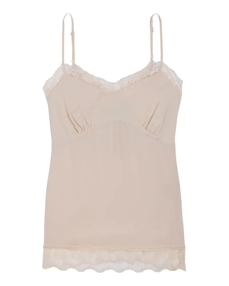 Simone Rocha Camisole-Top mit Spitzenbesatz - Nude Nude