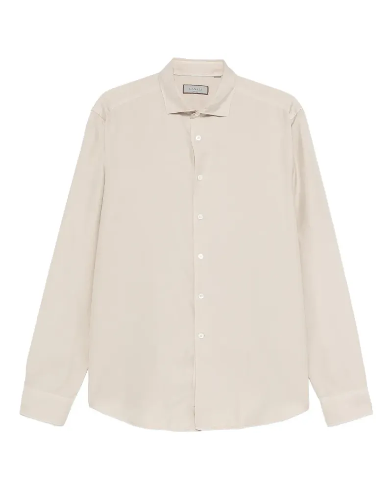 Canali Klassisches Hemd - Nude Nude