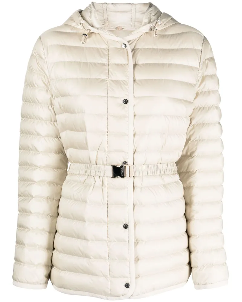 Moncler Oredon Daunenjacke mit Gürtel - Nude Nude