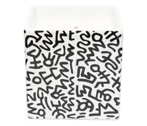 x Keith Haring Black Pattern Kerze 260g - Weiß
