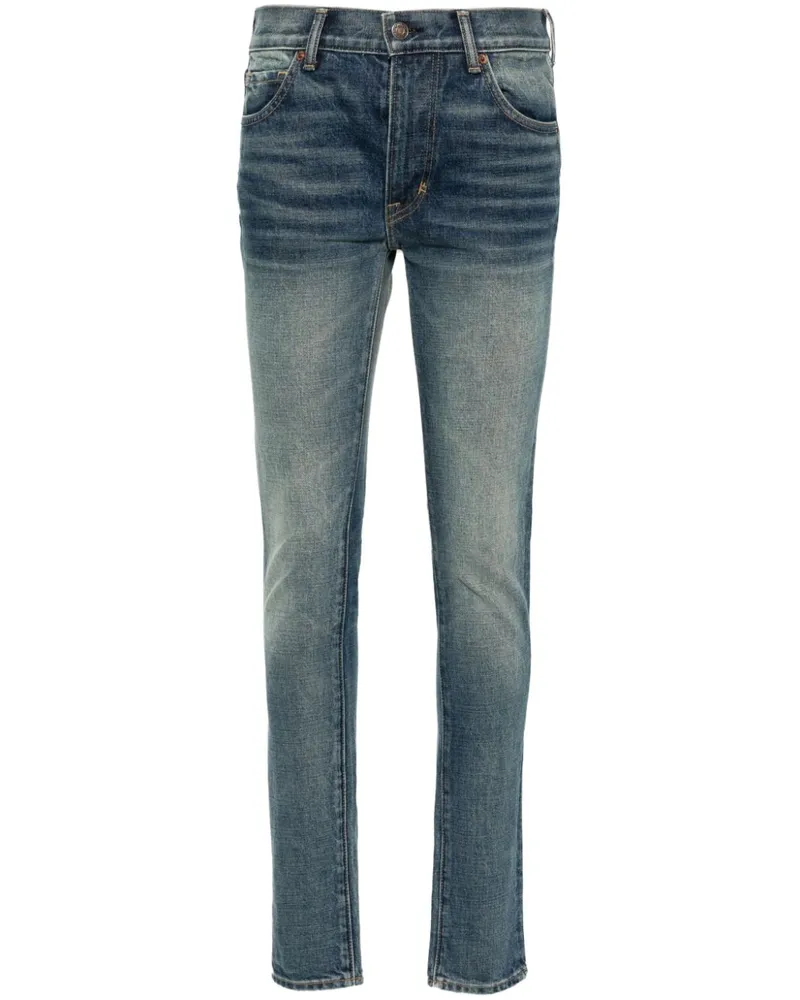 Tom Ford Ausgeblichene Skinny-Jeans Blau