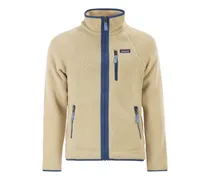Retro Jacke mit Fleece-Struktur - Nude