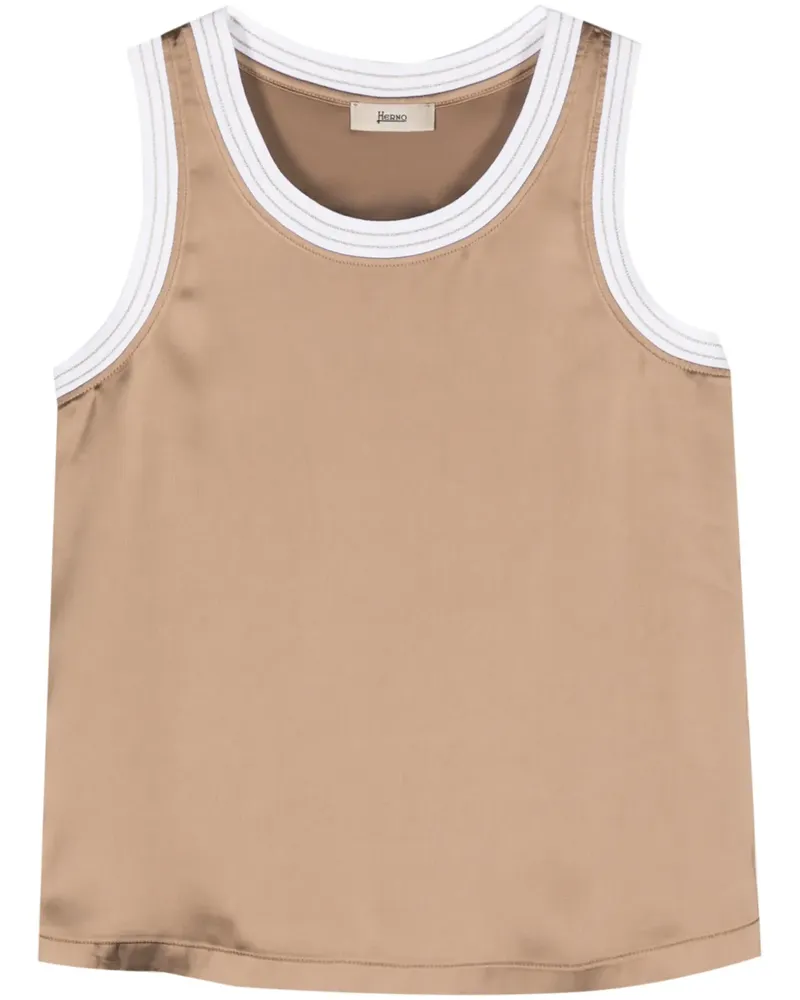 Herno Top in Satinoptik - Braun Braun