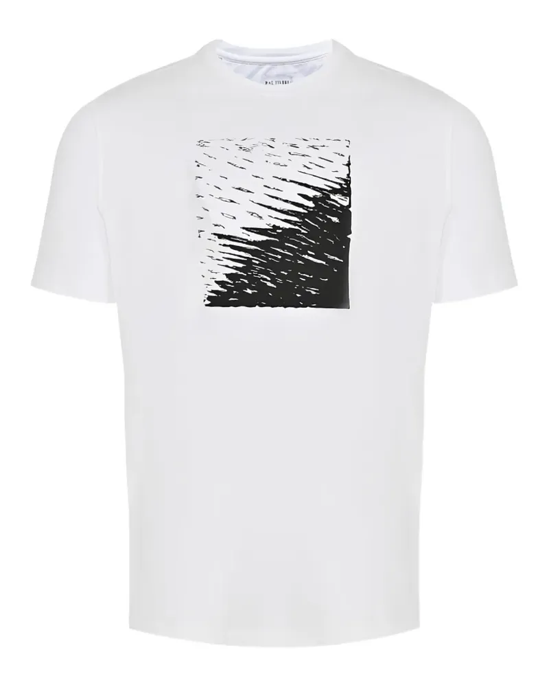 Pal Zileri T-Shirt mit grafischem Print - Weiß Weiß